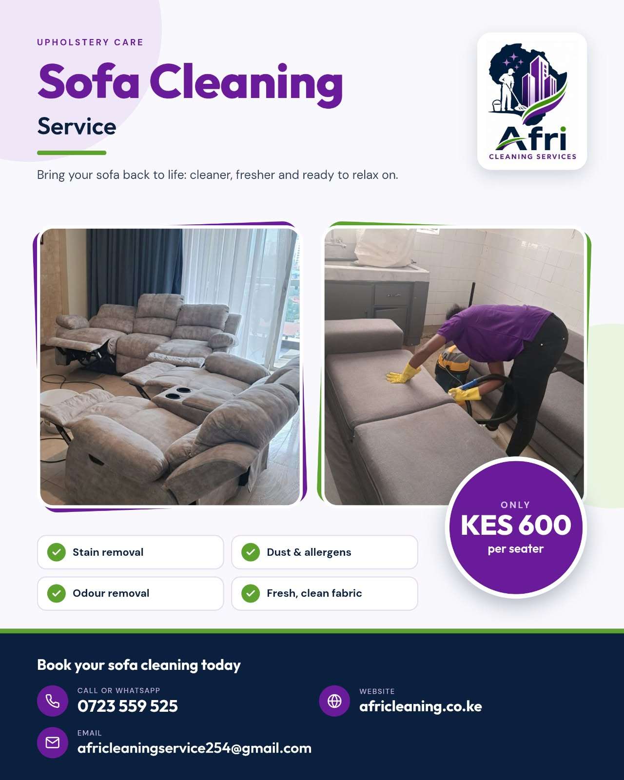 sofa set deep cleaning services