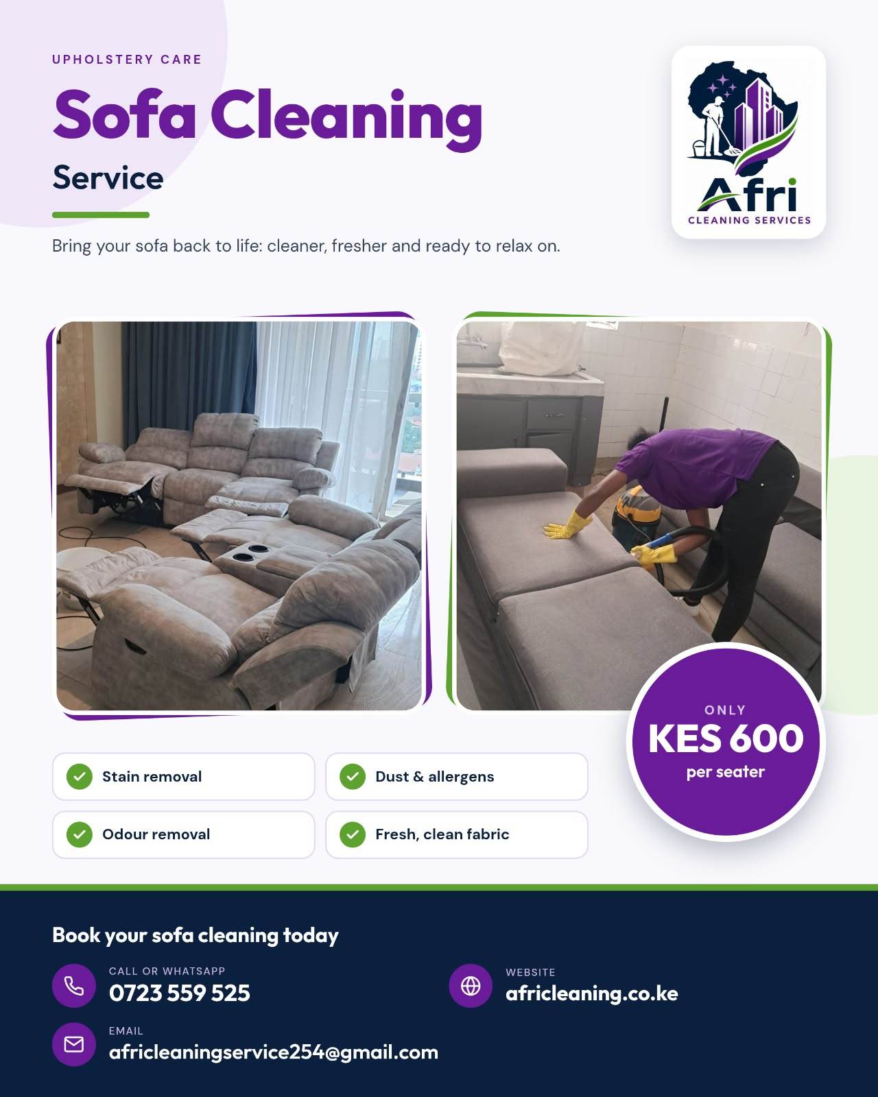 sofa set deep cleaning services