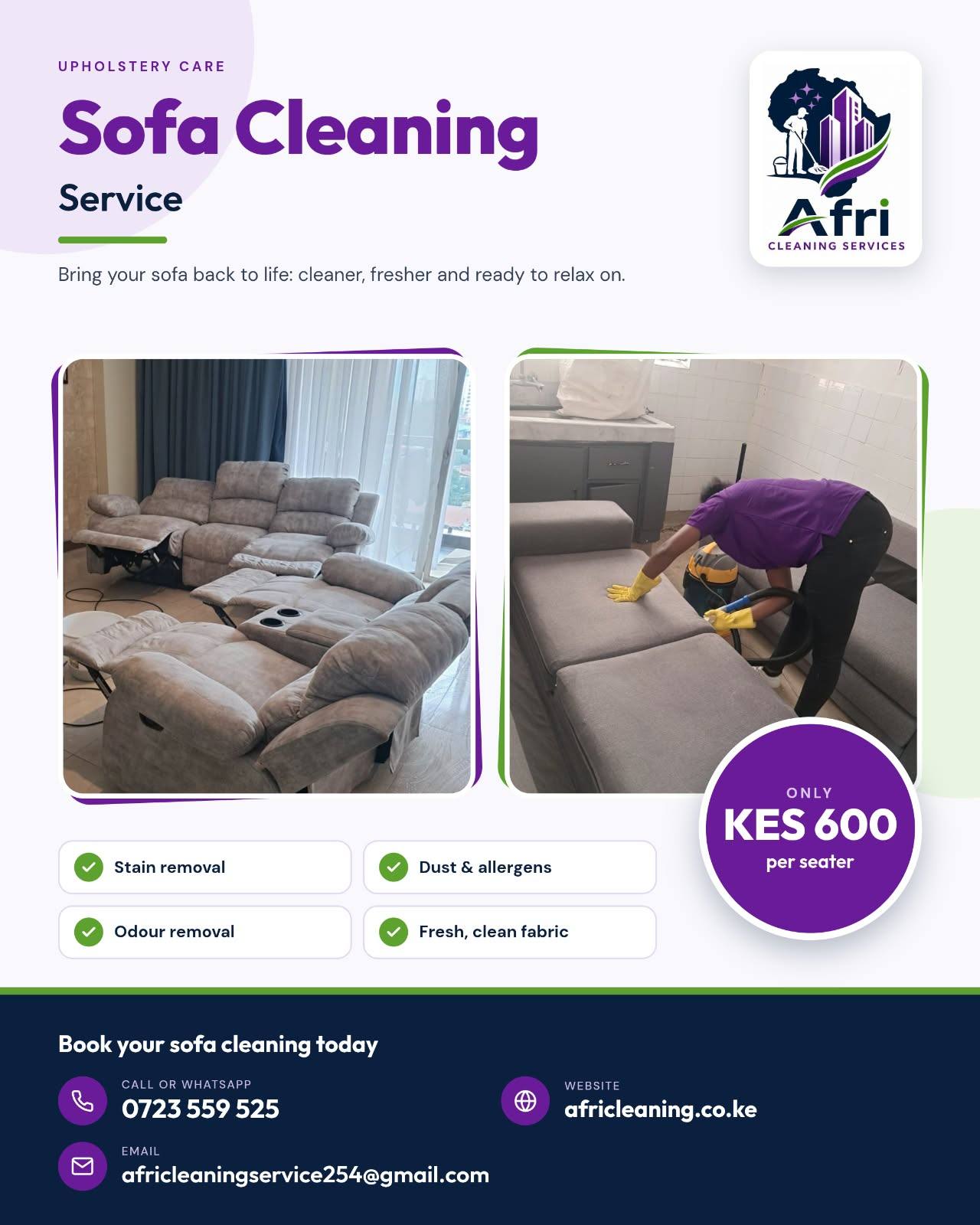 sofa set deep cleaning services
