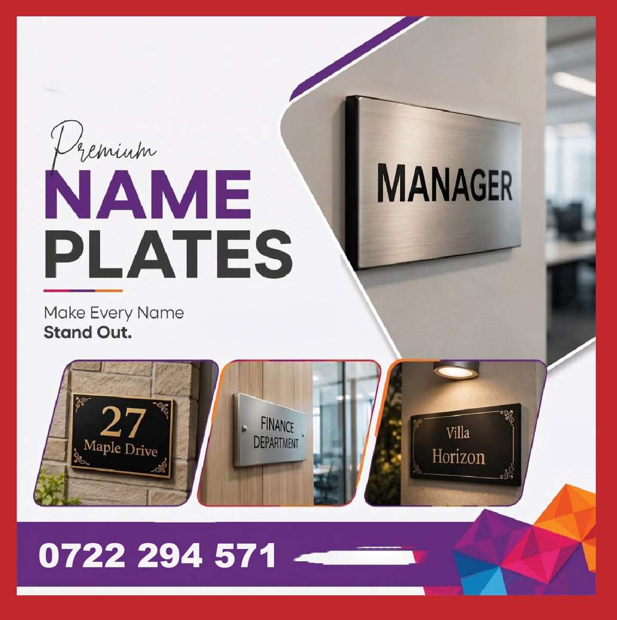 Metal Engraved Name Badges and Tags