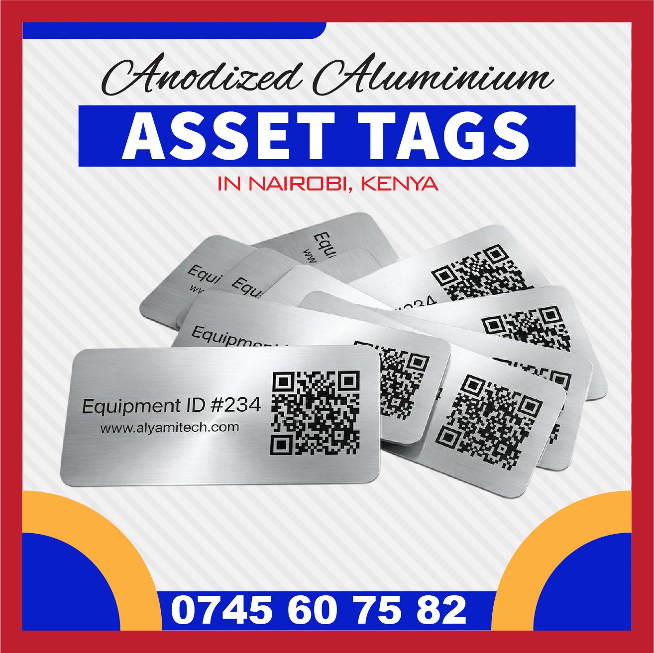 Custom Anodized Asset Tags /Asset Sticker Labels.