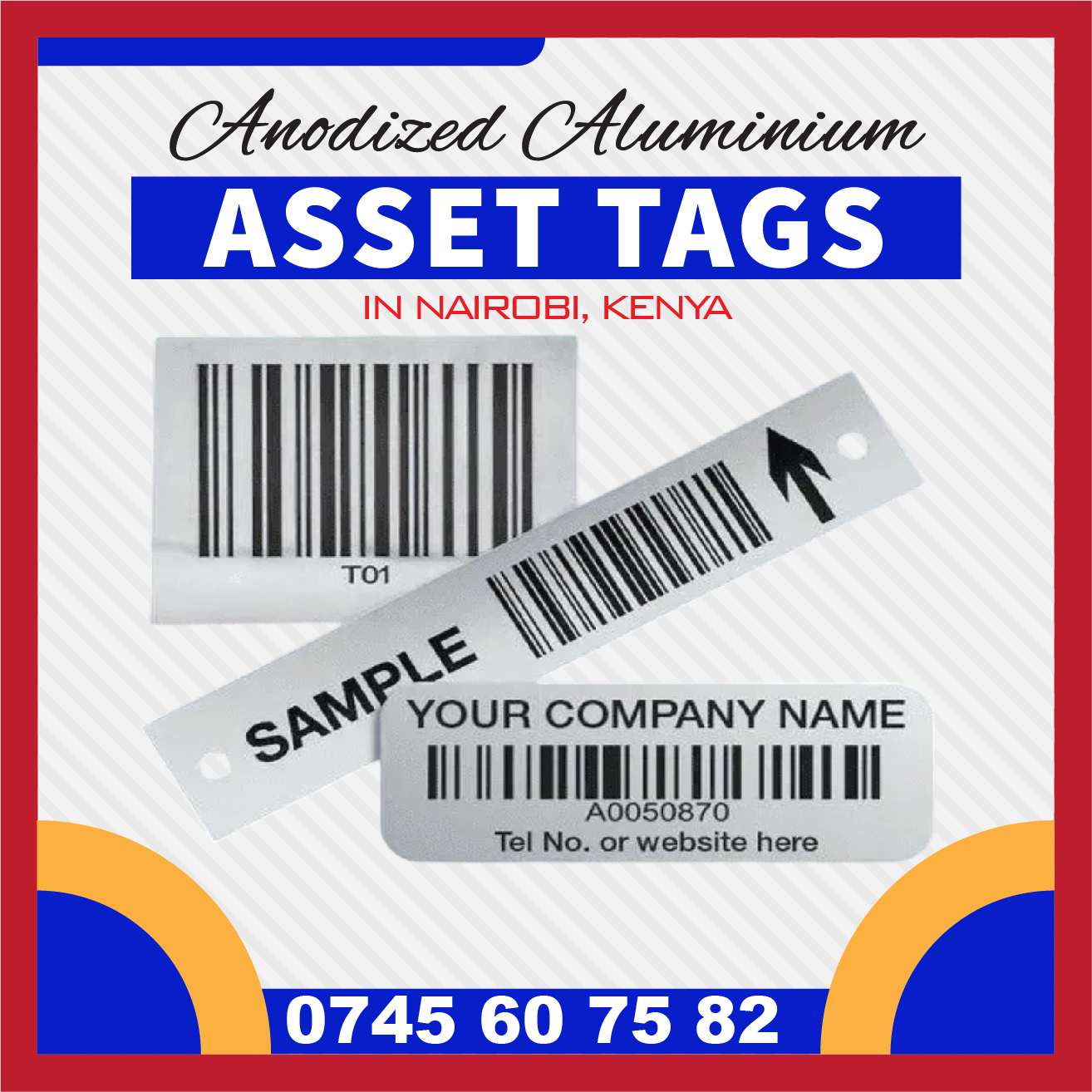 CUSTOM Asset Labels, PERMANENT Custom Asset & Inventory Tags