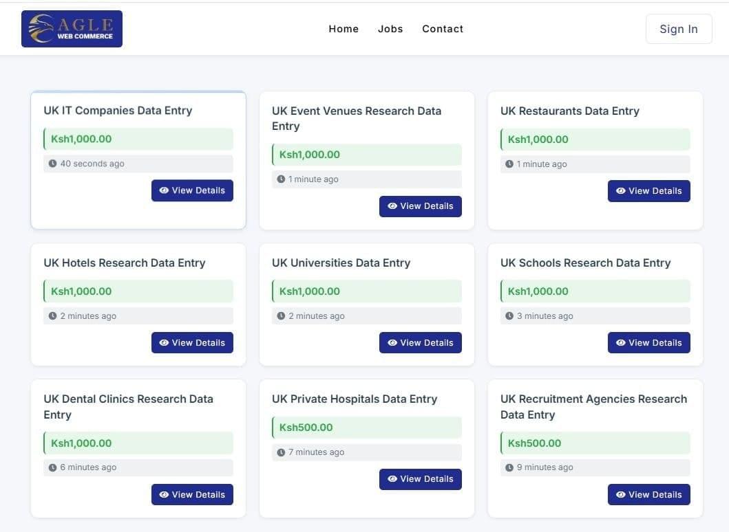 Data Entry Projects Available