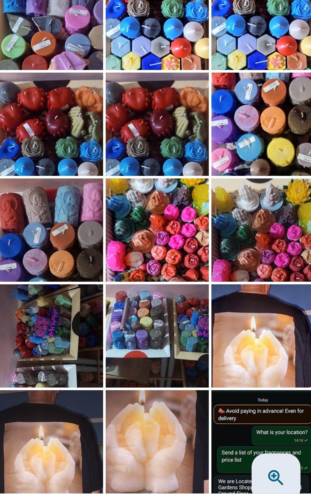 Scented candles