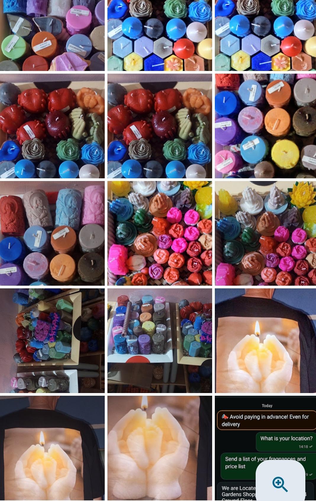 Scented candles