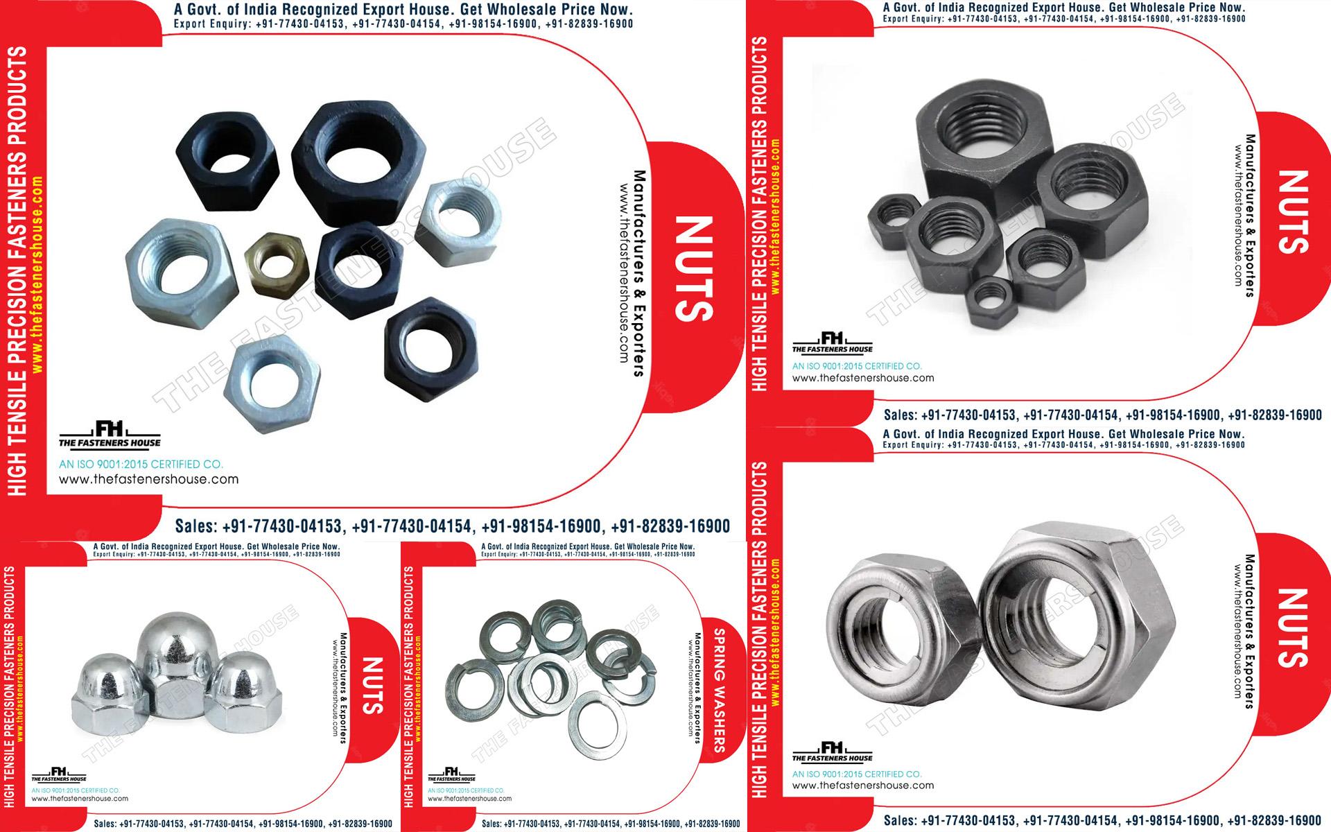 Fasteners Bolts Nuts Threaded Rods manufacturer exporter in India https://www.thefastenershouse.com +917743004153, +917743004154