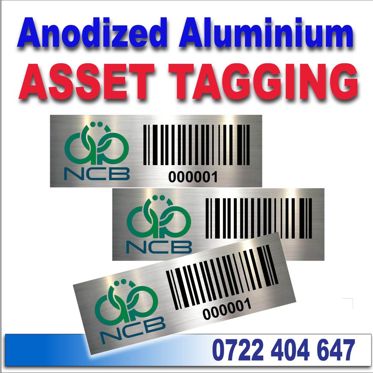 Asset Tagging in Kenya | Anodized Aluminium Asset Tags Kenya