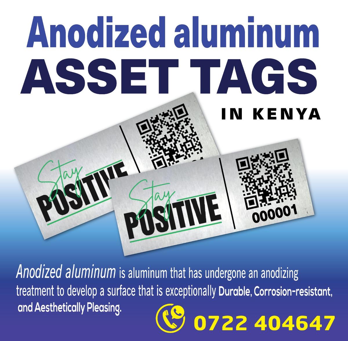 Anodised Aluminium Asset tags_ Nairobi Kenya