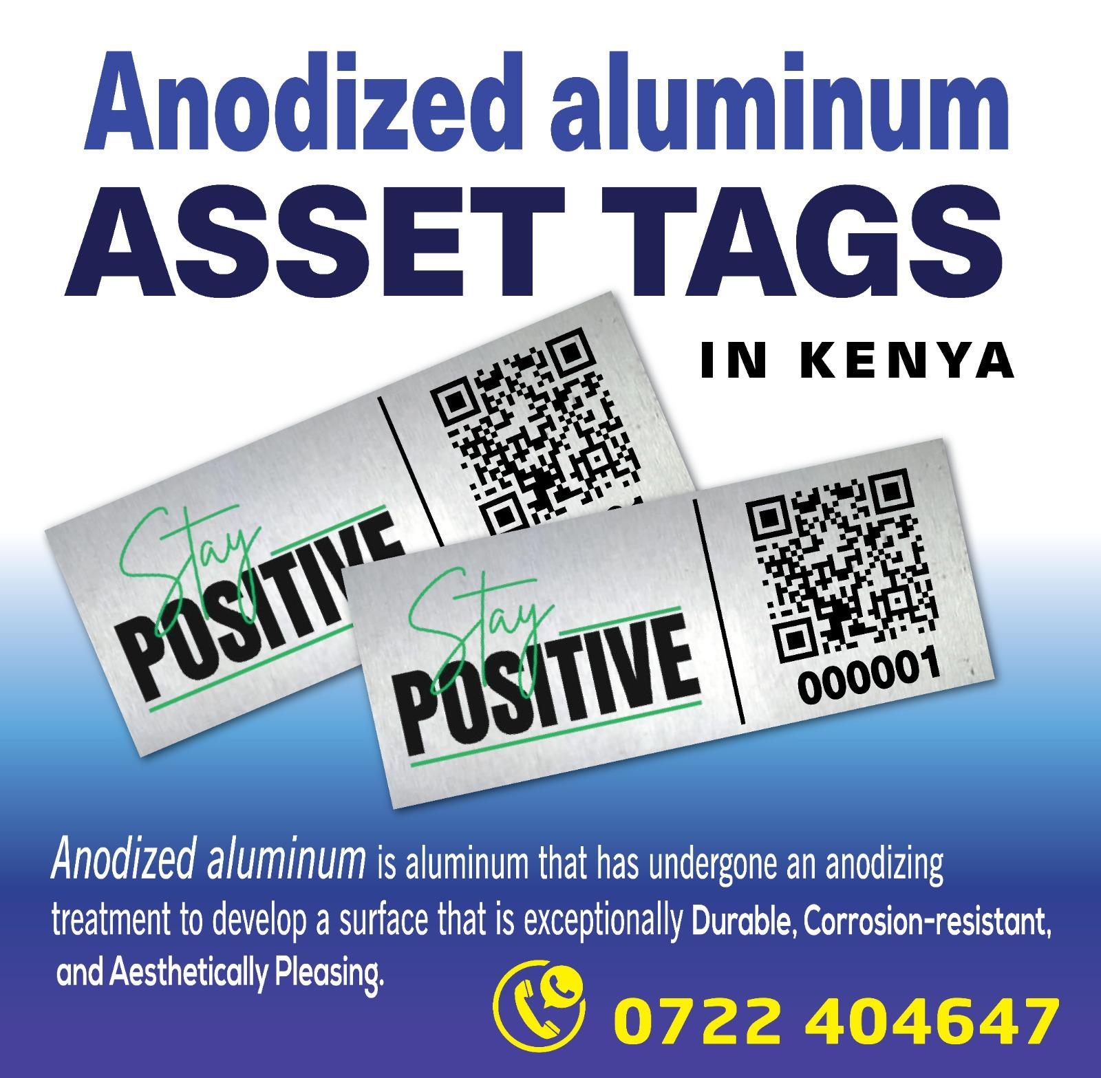 Anodised Aluminium Asset tags_ Nairobi Kenya