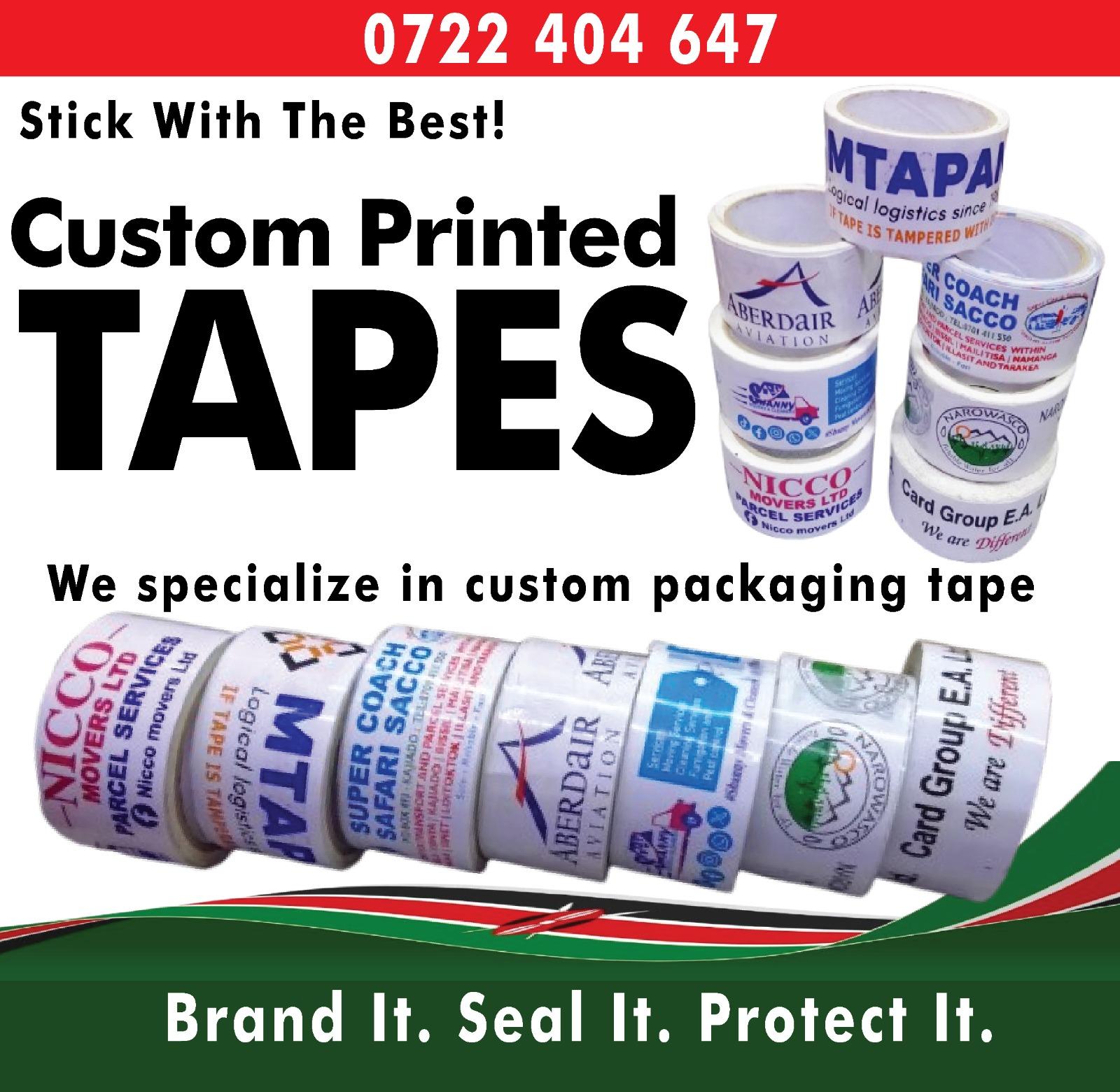 Custom Printed Tape at Affordable Rates – In NAIROBI, KENYA
