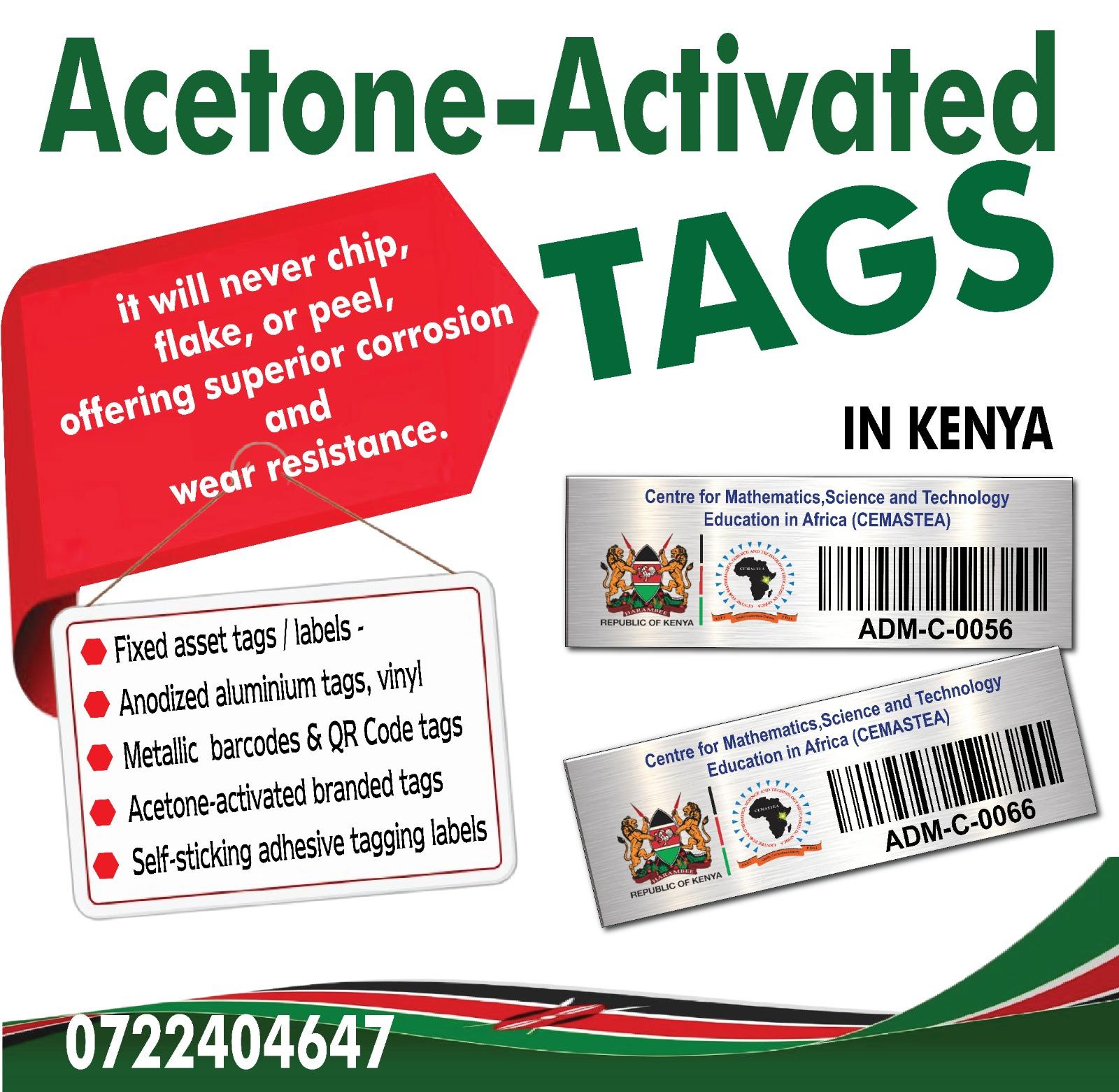 Aluminium Fixed Asset Tags, Fixed Asset Tagging In Kenya