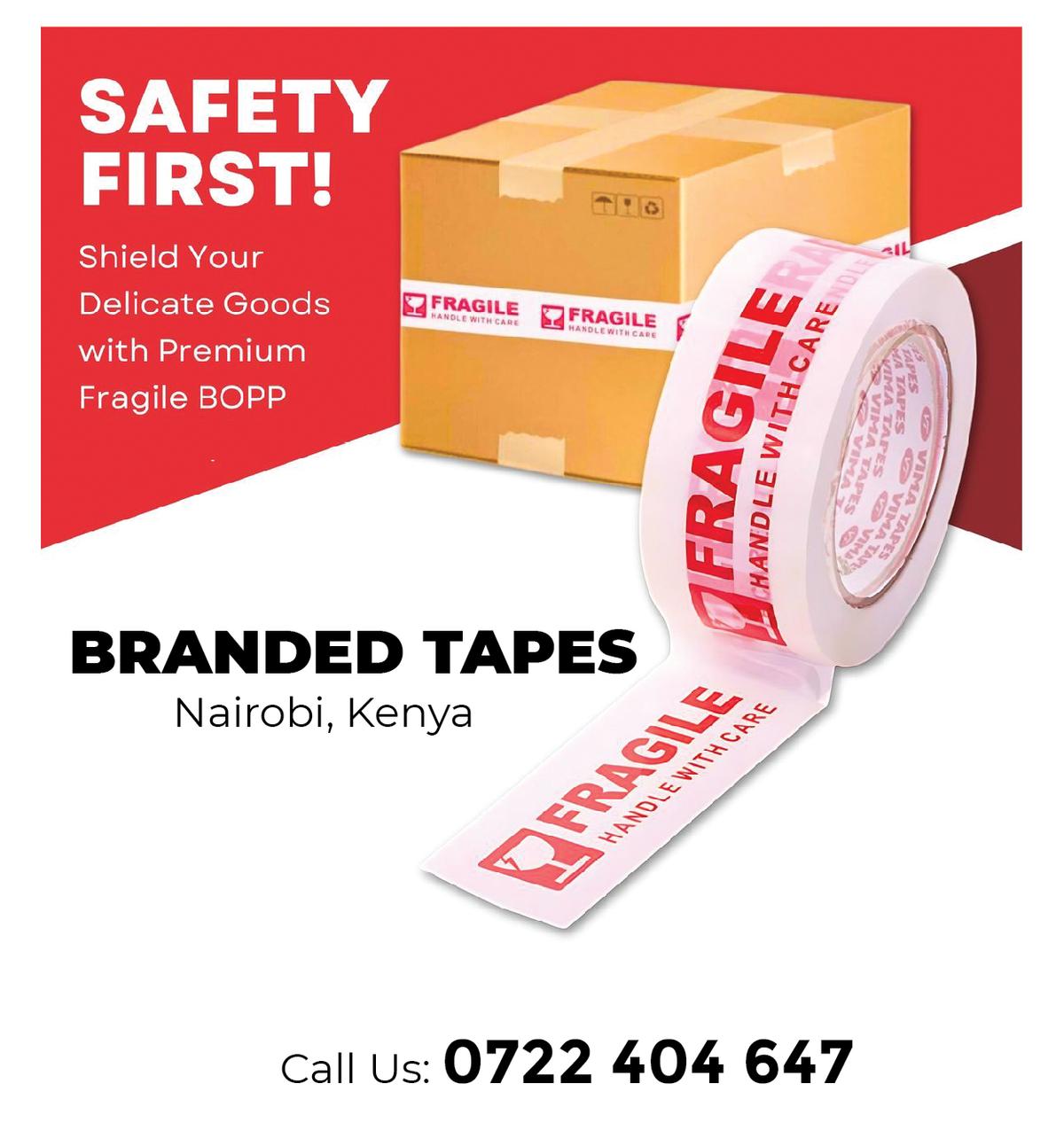 Custom Logo Printed Self-Adhesive Packing Tape( KENYA)