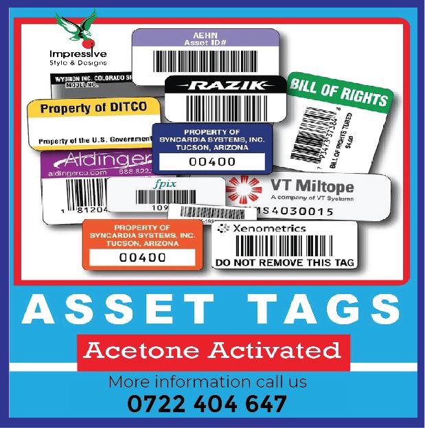 Acetone activated ASSET TAGGING Kenya