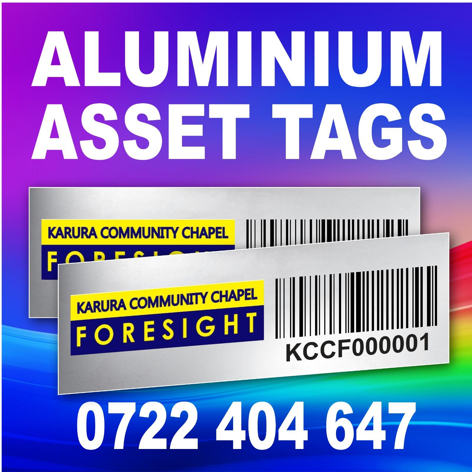 Acetone Activated Adhesive Barcode Asset Tags