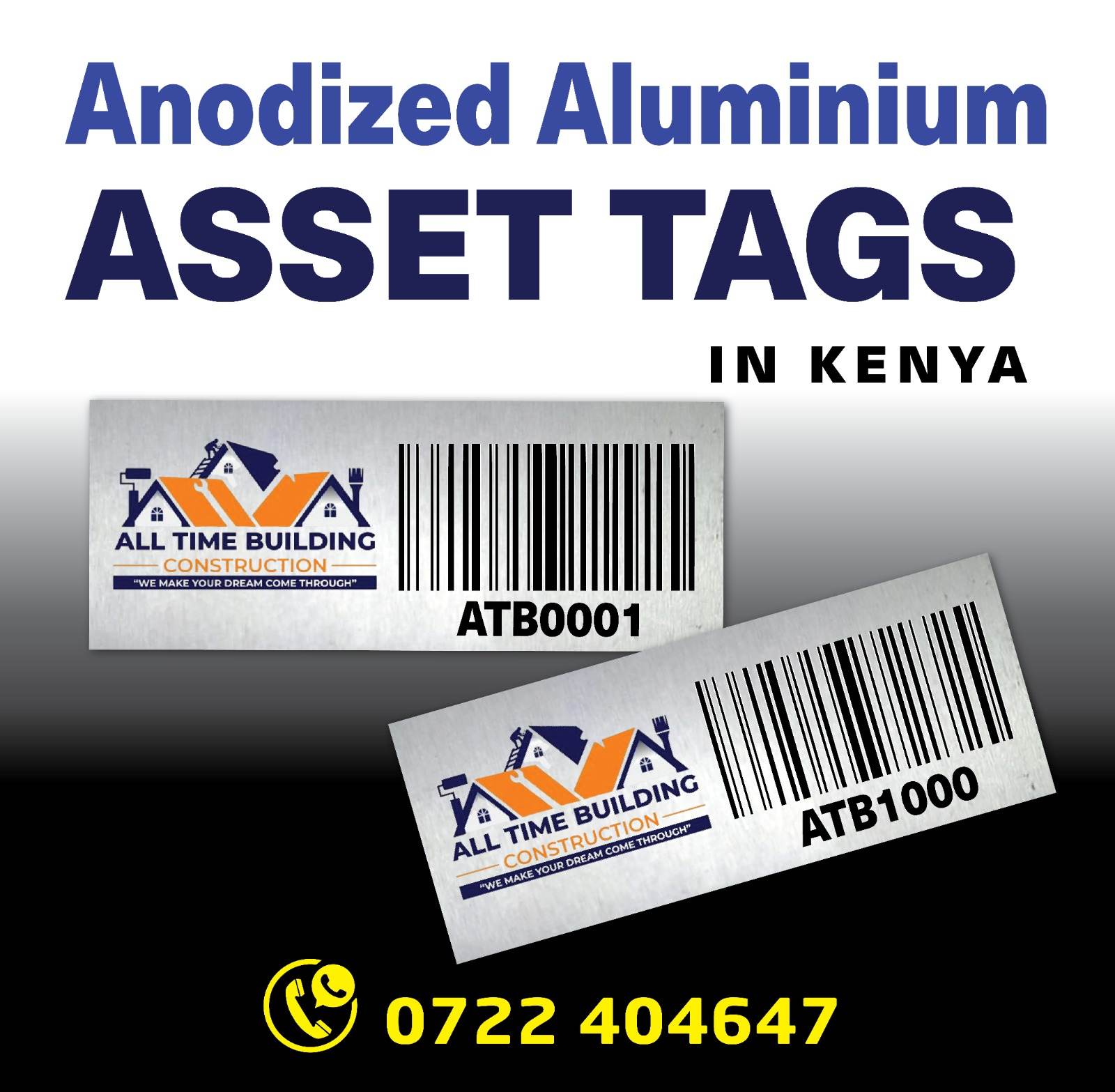 Customized Fixed asset tags in KENYA