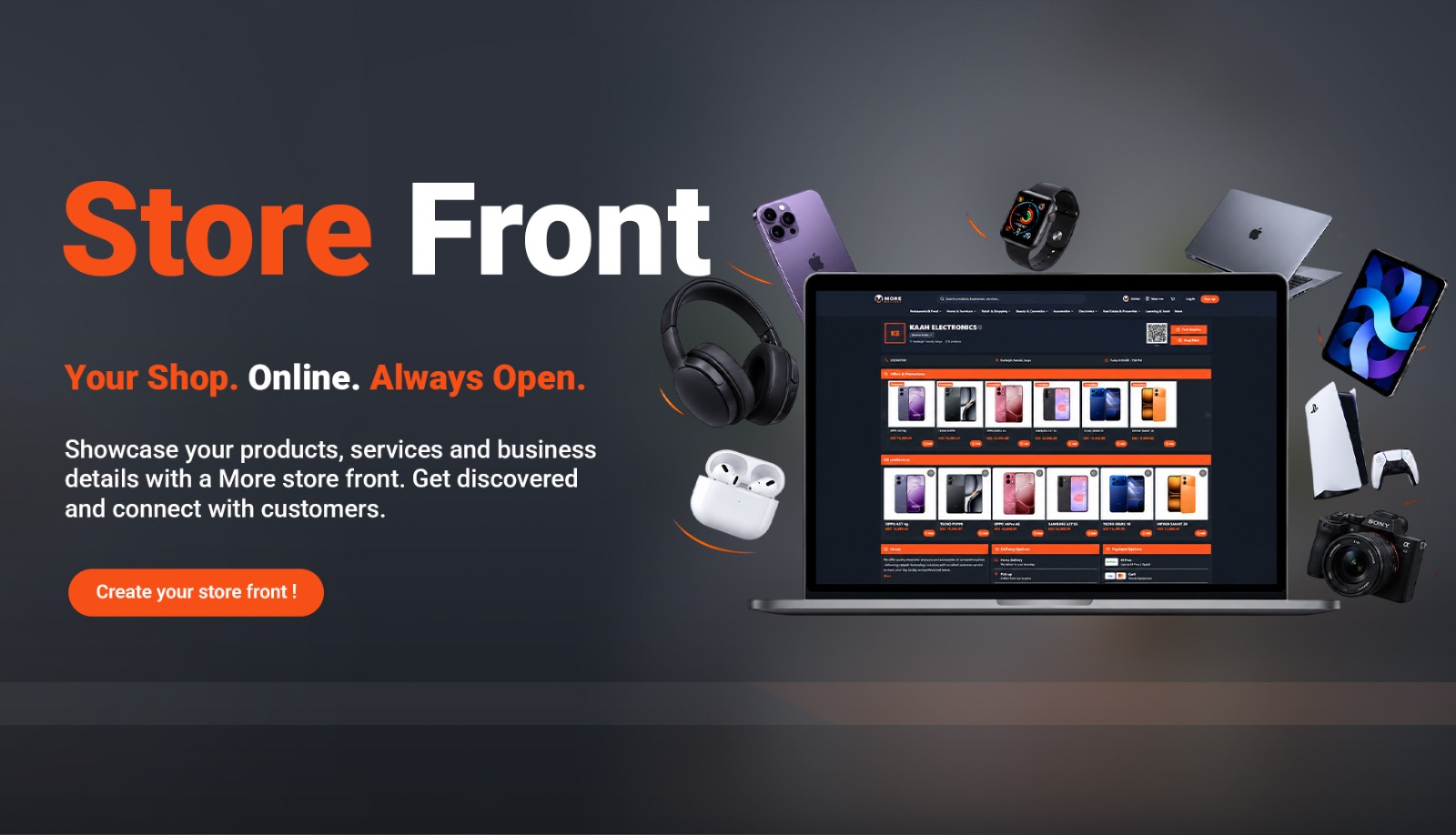 More Business Storefront — Your Shop. Online. Always Open.